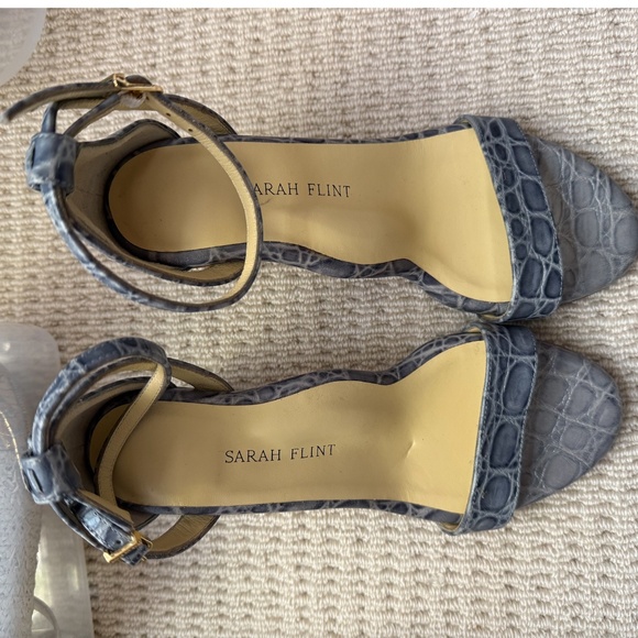 NWOT Perfect Block Sandal 60- Blue Croc - Picture 2 of 5